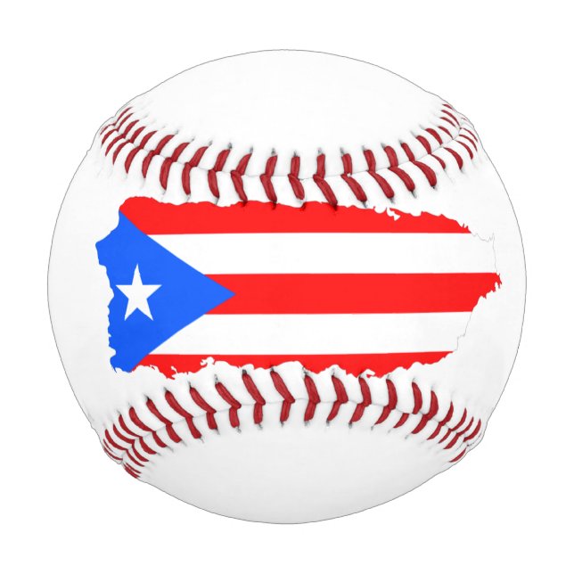 Baseball Puerto Rico Insel Maßgeschneiderter Ball (Vorderseite)