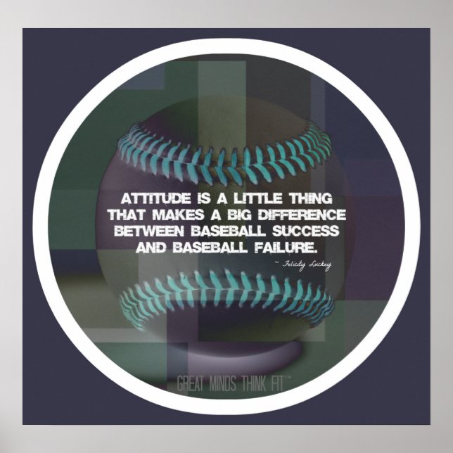 Baseball Quote Poster 010 (Vorne)
