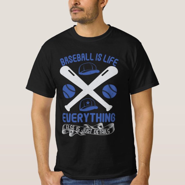 Baseball Quotes  Baseball Fan Gift T-Shirt (Vorderseite)