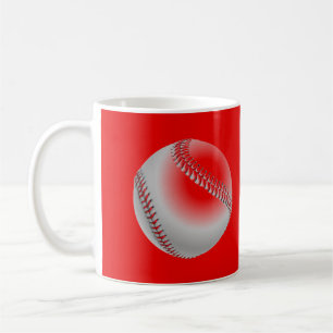 Baseball Red Pop Art Kaffeetasse