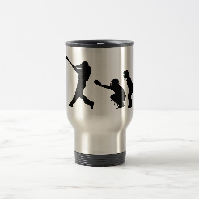 Baseball-Reise-Tasse Reisebecher (Mittel)