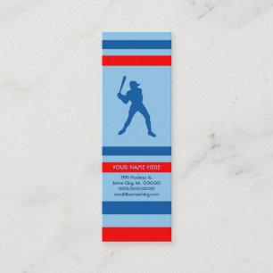 Baseball : Retro-Stil: Mini Visitenkarte