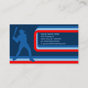 Baseball : Retro-Stil: Visitenkarte