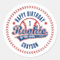 Baseball Rookie des 1. Geburtstags-Party