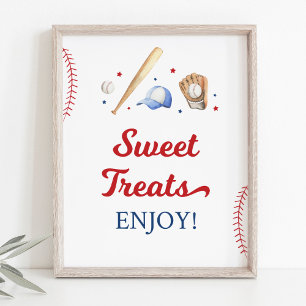 Baseball Rookie Sweet Leckereien Geburtstagssignat Poster