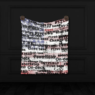 Baseball Ruhm   Verblasste Grunge-Amerikanische Fl Wandteppich