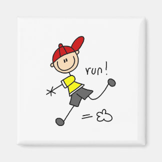 Baseball Run Tshirts und Geschenke Magnet