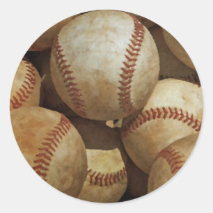 Baseball Runder Aufkleber