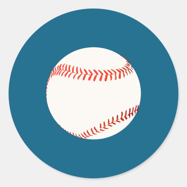 Baseball Runder Aufkleber (Vorderseite)
