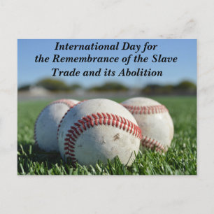 Baseball Salves Day Postacard Postkarte