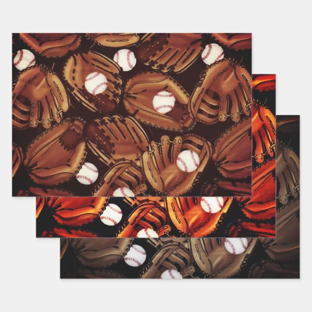Baseball-Sammlung Geschenkpapier Set (Set)