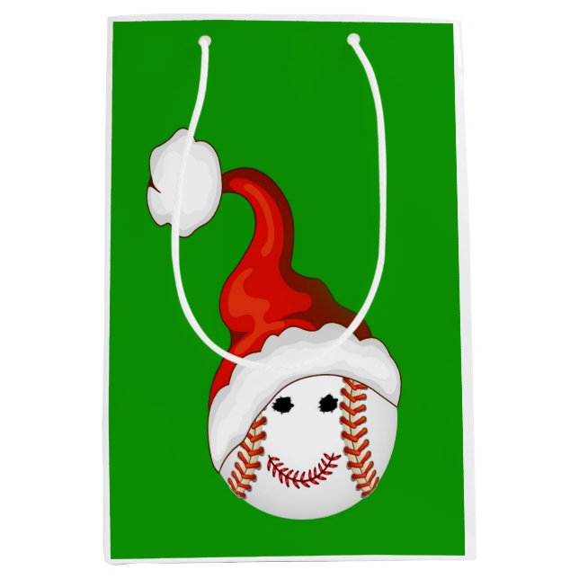 Baseball Sankt Mittlere Geschenktüte (Vorderseite)