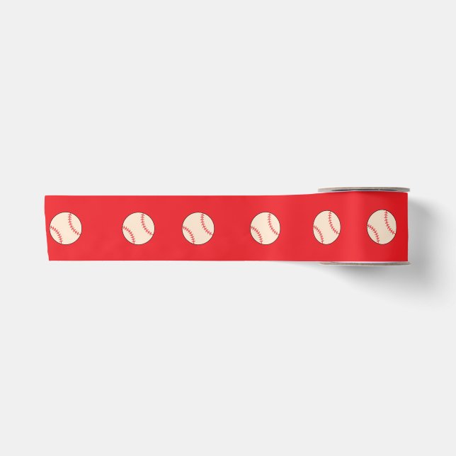Baseball Satinband (Vorderseite)