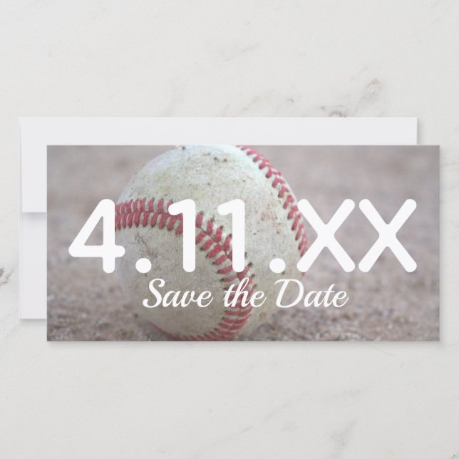 Baseball Save the Date (Vorderseite)