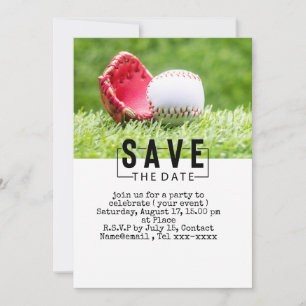 Baseball Save the Date Einladung