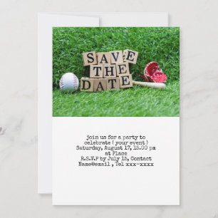 Baseball Save the Date Einladung