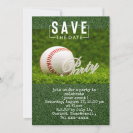 Baseball Save the Date für Party Einladung