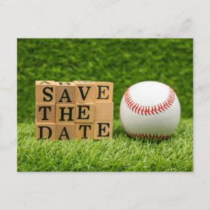 Baseball Save the Date für Party Postkarte
