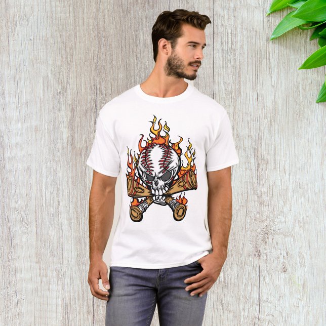 Baseball-Schädel T-Shirt (Von Creator hochgeladen)