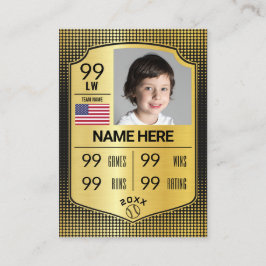 Baseball-Schild-Karte Baseball-Handelskarte Telefonnummerkarte