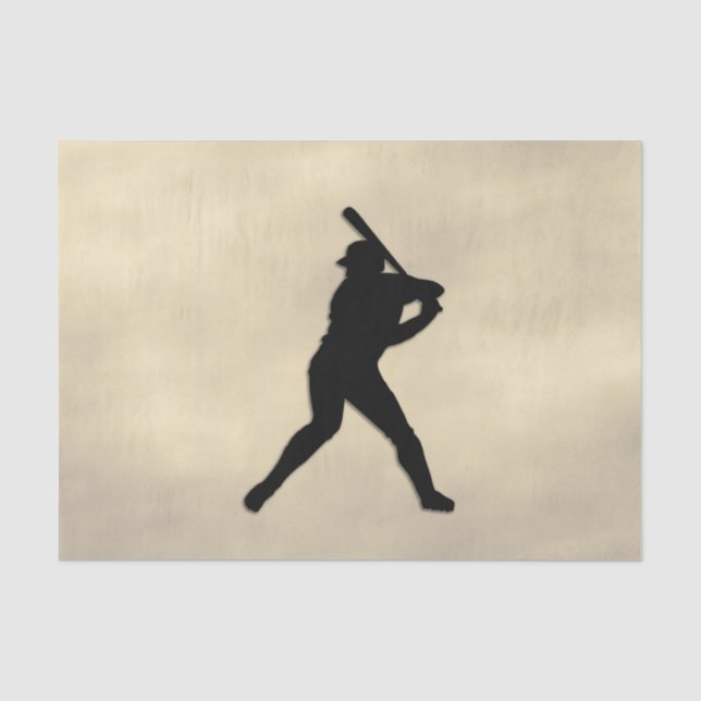 Baseball-Schlagmann an der Reihe Seidenpapier (Vorderseite)