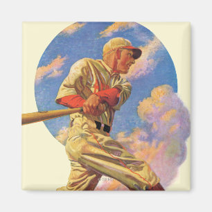Baseball-Schlagmann Magnet