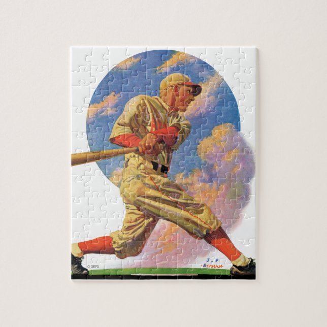 Baseball-Schlagmann Puzzle (Vertikal)