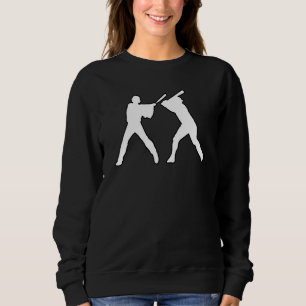 Baseball-Schlagmann Spieler Sportliche Baseball-Fa Sweatshirt