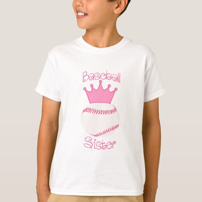 Baseball-Schwester T-Shirt (Vorderseite)