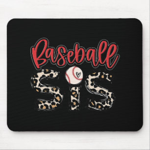 Baseball-Schwester Vintage-Sportliebhaber-Schweste Mousepad