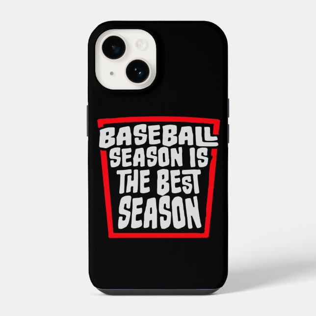Baseball Season Is The Best Season Fan Sport Game iPhone Hülle (Rückseite)