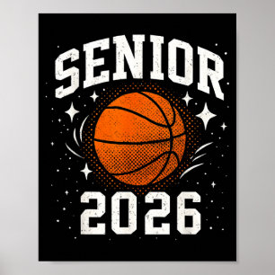 Baseball Senior 2026 Cl Of 26 Spieler Jungen Mädch Poster