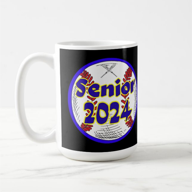 Baseball Senior Class 2024 Kaffeetasse (Links)