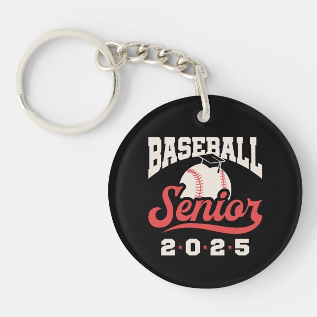 Baseball Senior Class 2025 Schlüsselanhänger (Vorderseite)