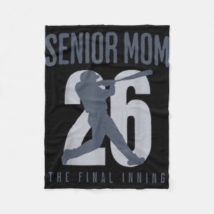 Baseball Senior-Mutter 2026 letztes Inning Mama-Kl Fleecedecke