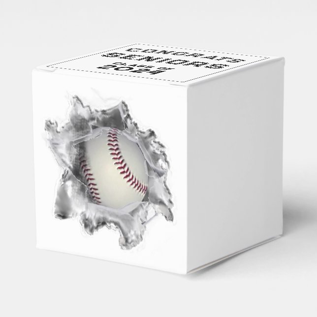 Baseball Senior Night Abschluss 2023 Geschenkschachtel (Vorderseite)