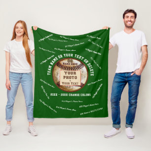 Baseball Senior Night Geschenk Ideen mit Foto, Nam Fleecedecke