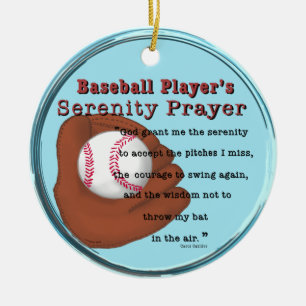 Baseball-Serenity-Gebet Keramik Ornament