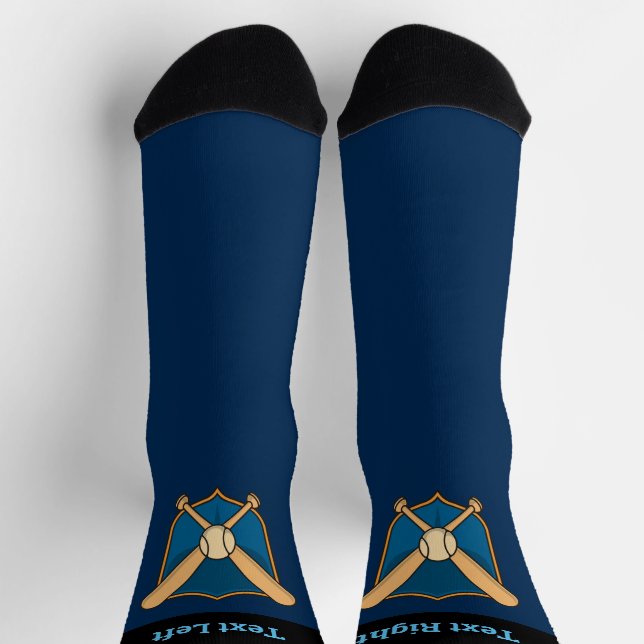 Baseball Shield Socken (Oben)