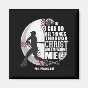 Baseball-Shirt Kinder Jesus Girl Christ Boy Bible Magnet