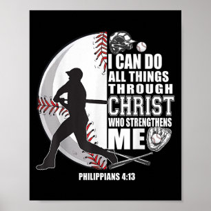 Baseball-Shirt Kinder Jesus Girl Christ Boy Bible  Poster