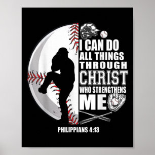 Baseball-Shirt Kinder Jungen Christlich Jungs Spaß Poster