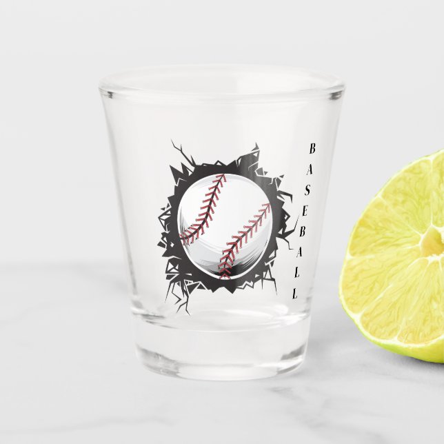 Baseball Shot Glass Schnapsglas (Vorderseite)