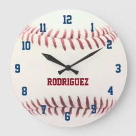 Baseball sieht Personalisierte Wall-Uhr aus Wanduhr