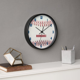 Baseball sieht Personalisierte Wall-Uhr aus Wanduhr