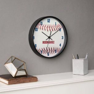 Baseball sieht Personalisierte Wall-Uhr aus Wanduhr