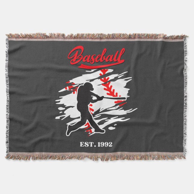 Baseball-Silhouette-Grafikdesign – ERSTELLT 1992 Decke (Vorderseite)