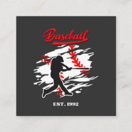 Baseball Silhouette Graphic Design – EST. 1992 Begleitkarte