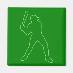 Baseball-Silhouette Magnet