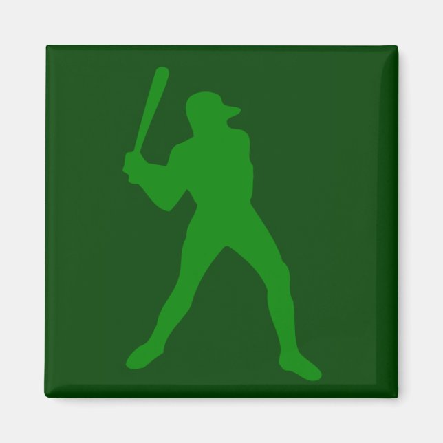 Baseball-Silhouette Magnet (Vorne)